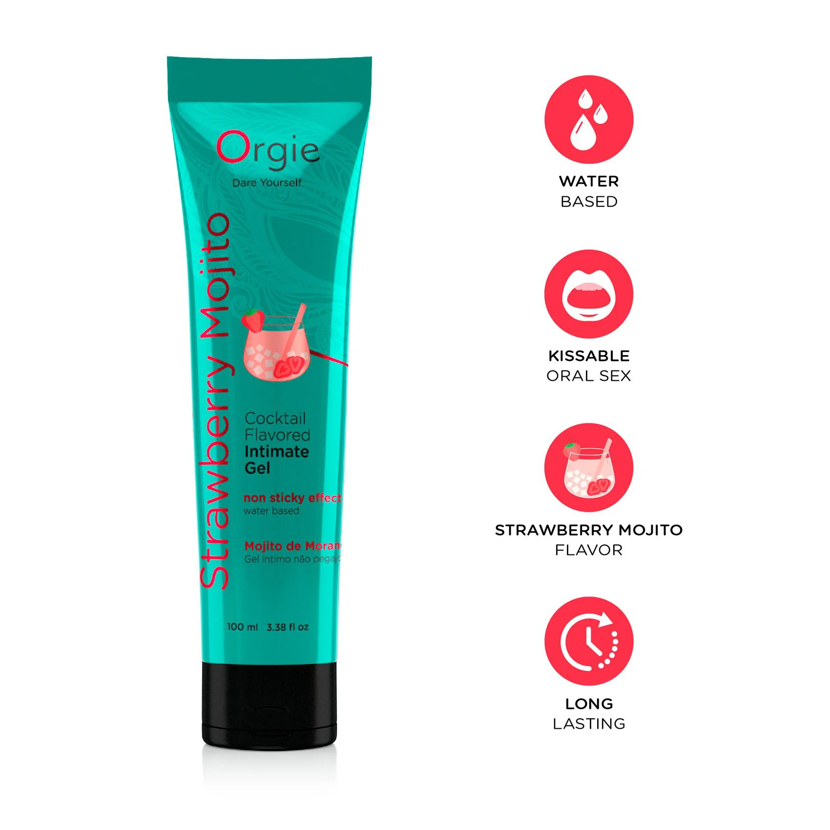 Лубрикант Orgie Lube Tube Strawberry Mojito, 100 мл