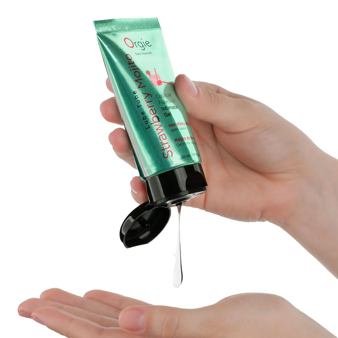 Лубрикант Orgie Lube Tube Strawberry Mojito, водна основа, 50 мл