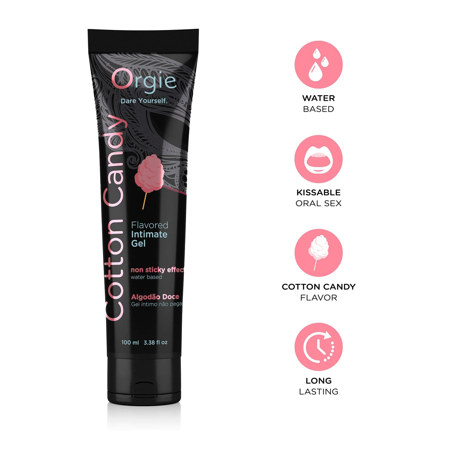Лубрикант Orgie Lube Tube Cotton Candy, 100 мл, водна основа