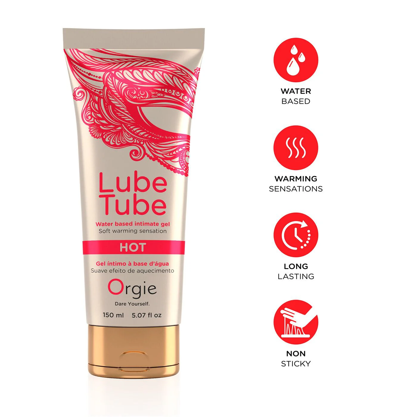 Лубрикант Orgie Lube Tube Hot, 150 мл, зігрівальний ефект