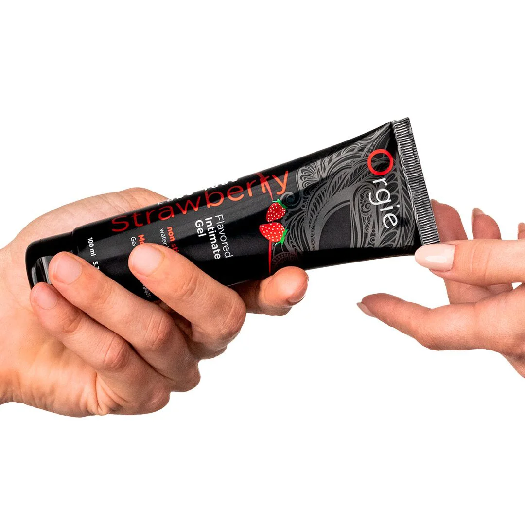 Лубрикант Orgie Lube Tube Strawberry, водна основа, 100 мл