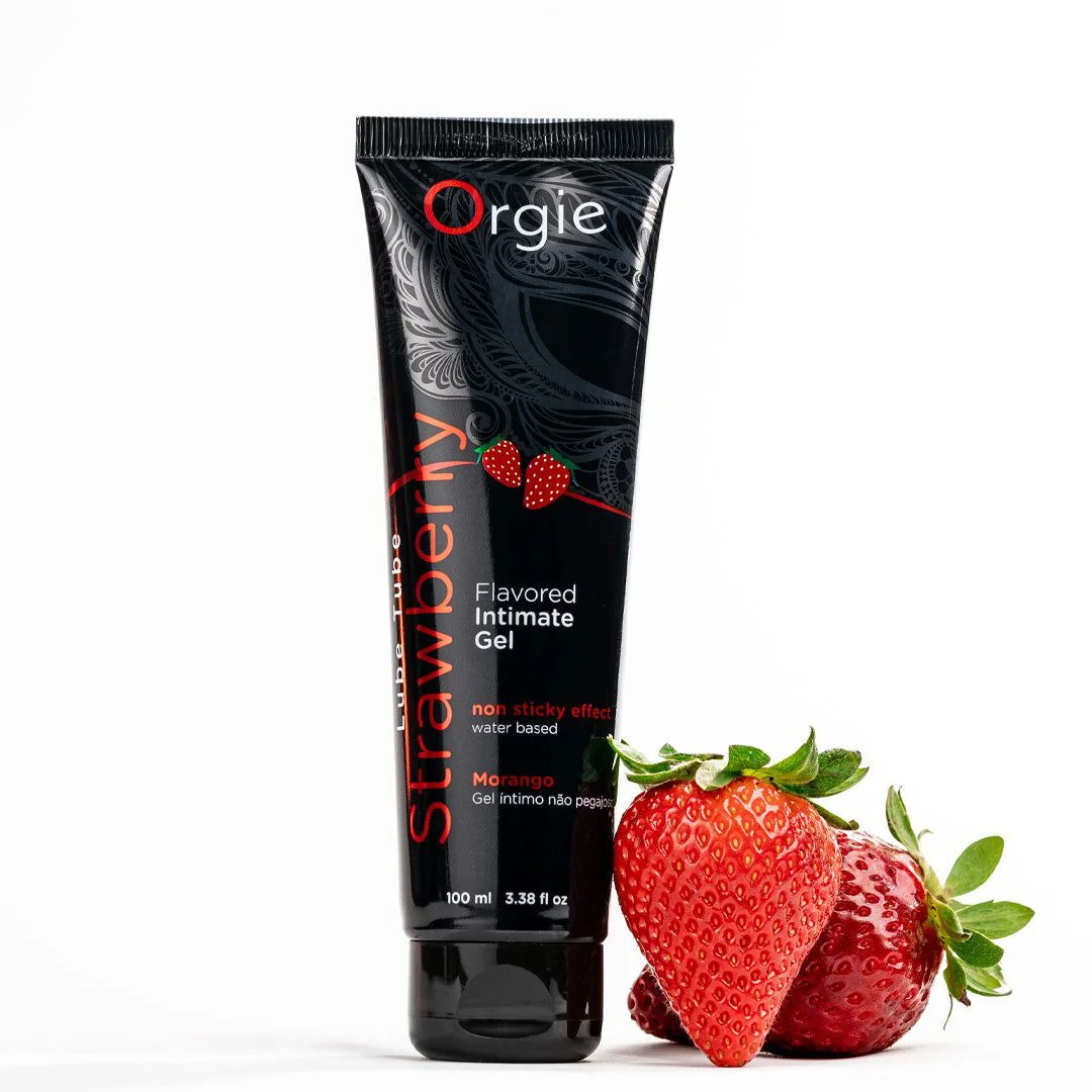 Лубрикант Orgie Lube Tube Strawberry, водна основа, 100 мл
