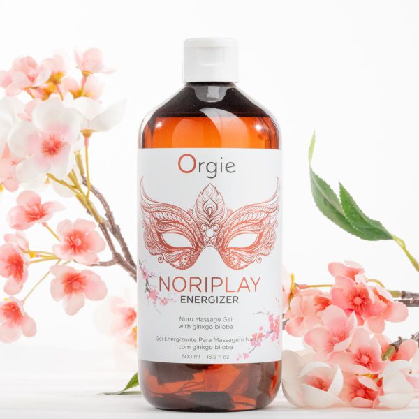 Гель для NURU-масажу Orgie – Noriplay Energizer (500 мл), екстракт гінкго білоба, захисне простирадло - Зображення 4