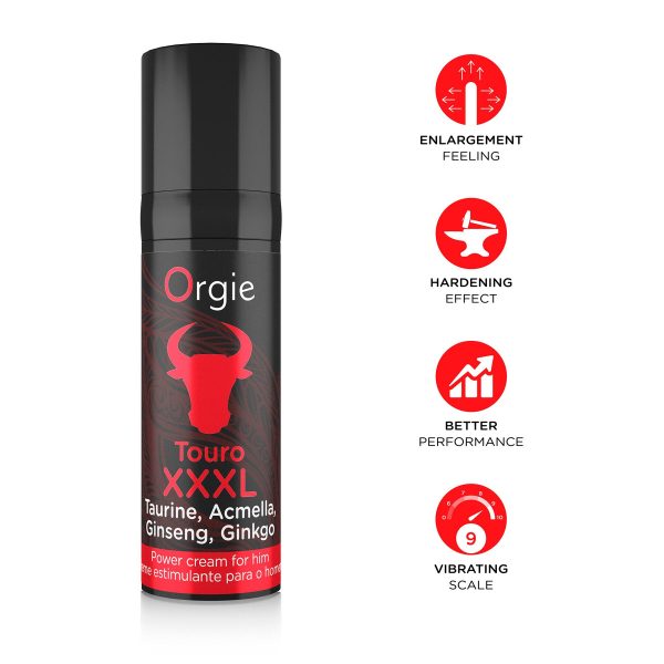 Крем для посилення ерекції Orgie Touro XXXL Power Cream, 15 мл, з ефектом вібрації - Зображення 3