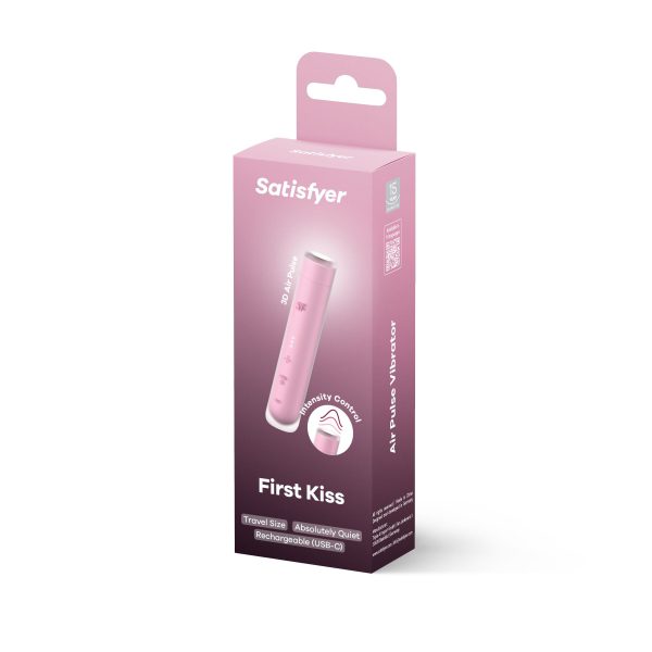 Вакуумний стимулятор Satisfyer First Kiss, технологія 3D Air Pulse, 30 режимів, подвійний силікон - Зображення 5