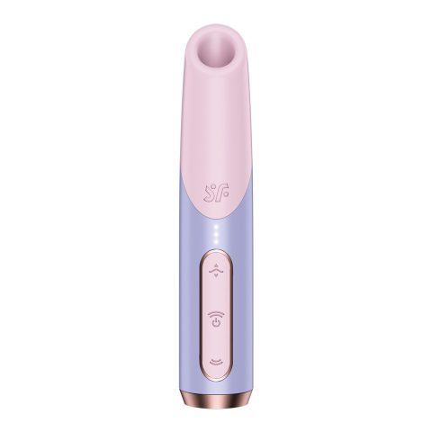 Вакуумний стимулятор Satisfyer Bold Kiss Violet, магнітна технологія 3D Air Pulse, 30 режимів роботи