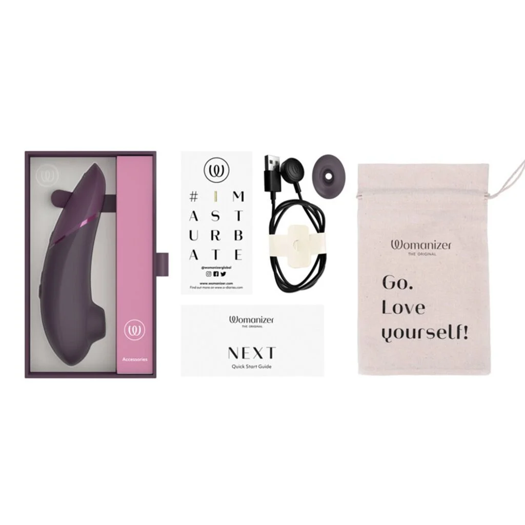 Вакуумний кліторальний стимулятор Womanizer Next Dark Purple, 3D Pleasure Air, 14 рівнів інтенсивності - Зображення 6