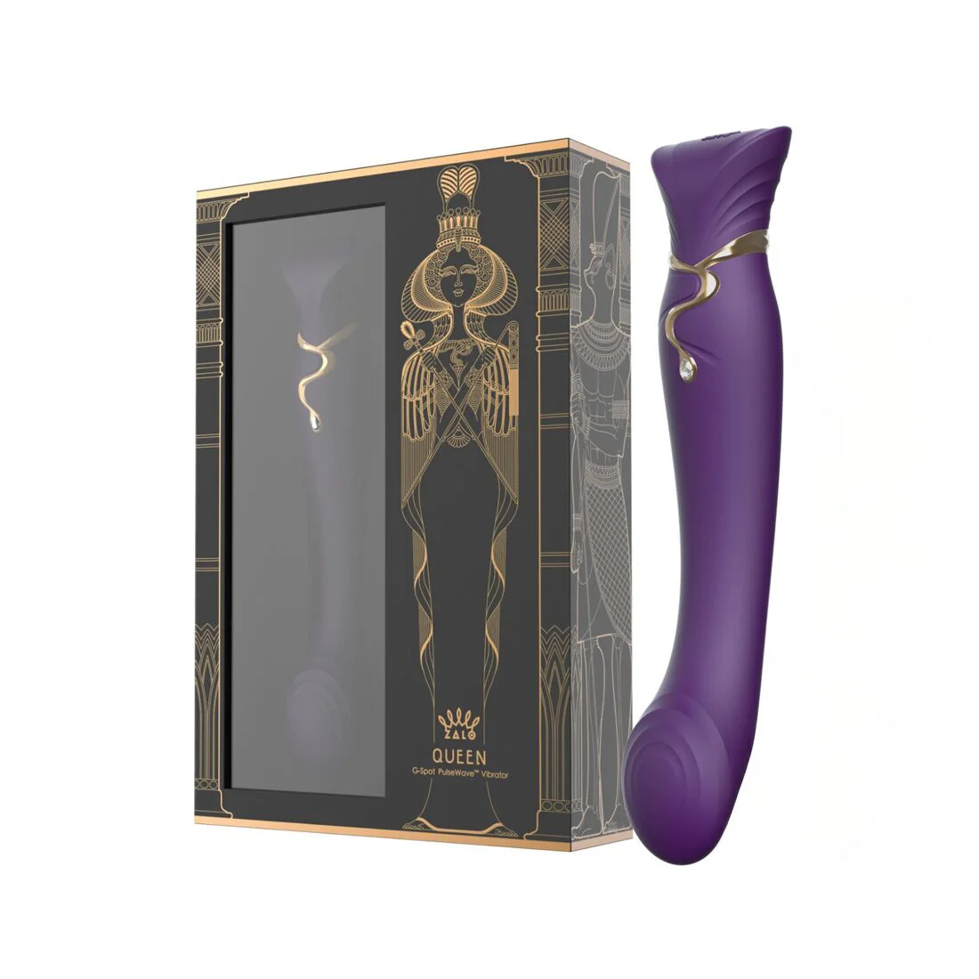 Смартвібратор Zalo Queen Twilight Purple з кристалом Swarovski