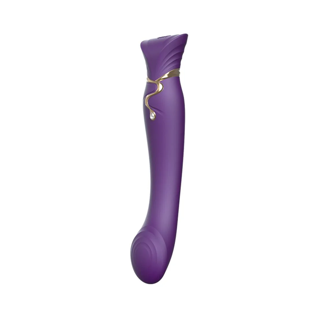 Смартвібратор Zalo Queen Twilight Purple з кристалом Swarovski