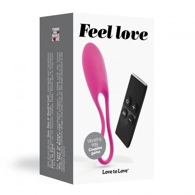 Віброяйце Love To Love Feel Love Pink з пультом керування
