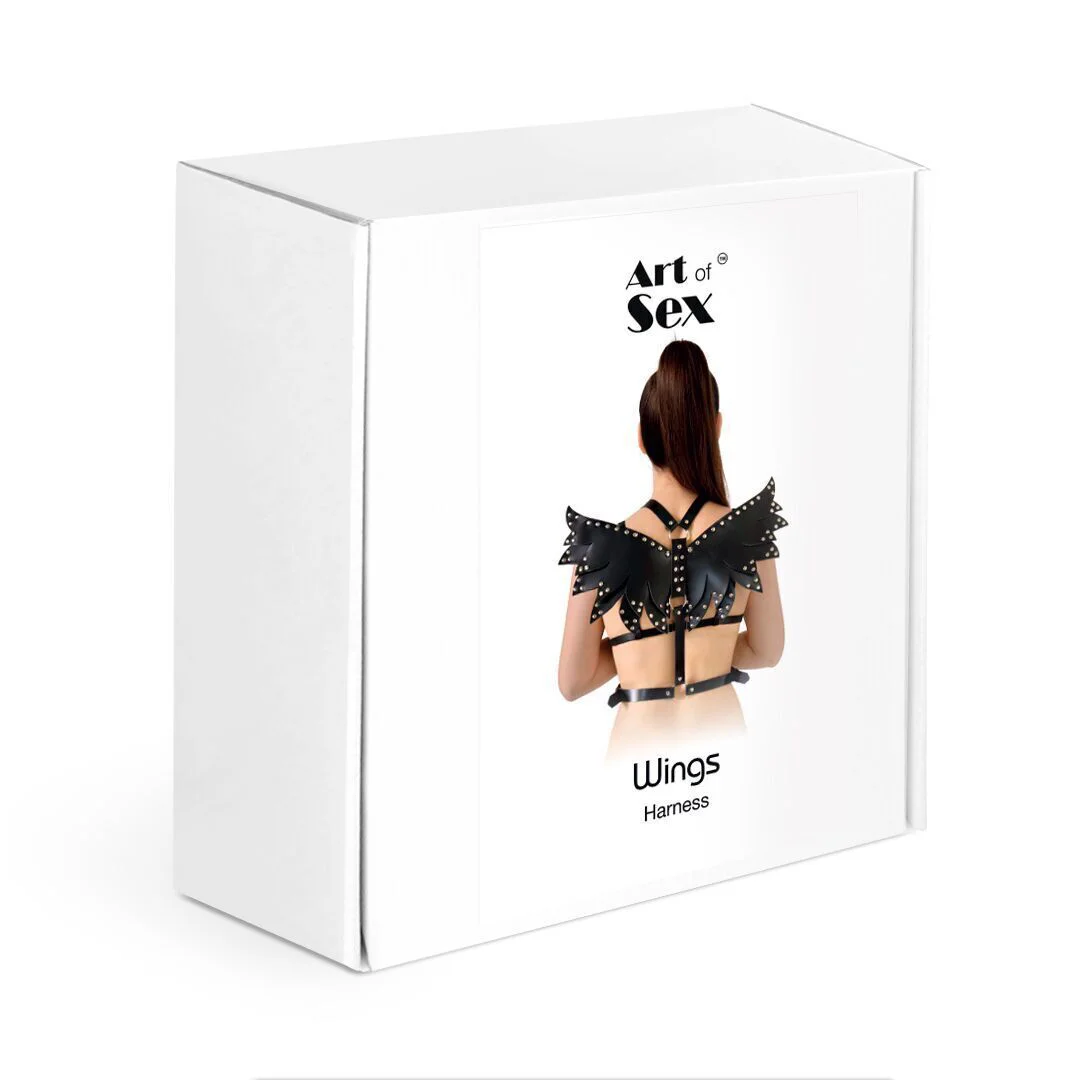 Жіноча портупея Art of Style - Червоні крила з екошкіри - Зображення 5