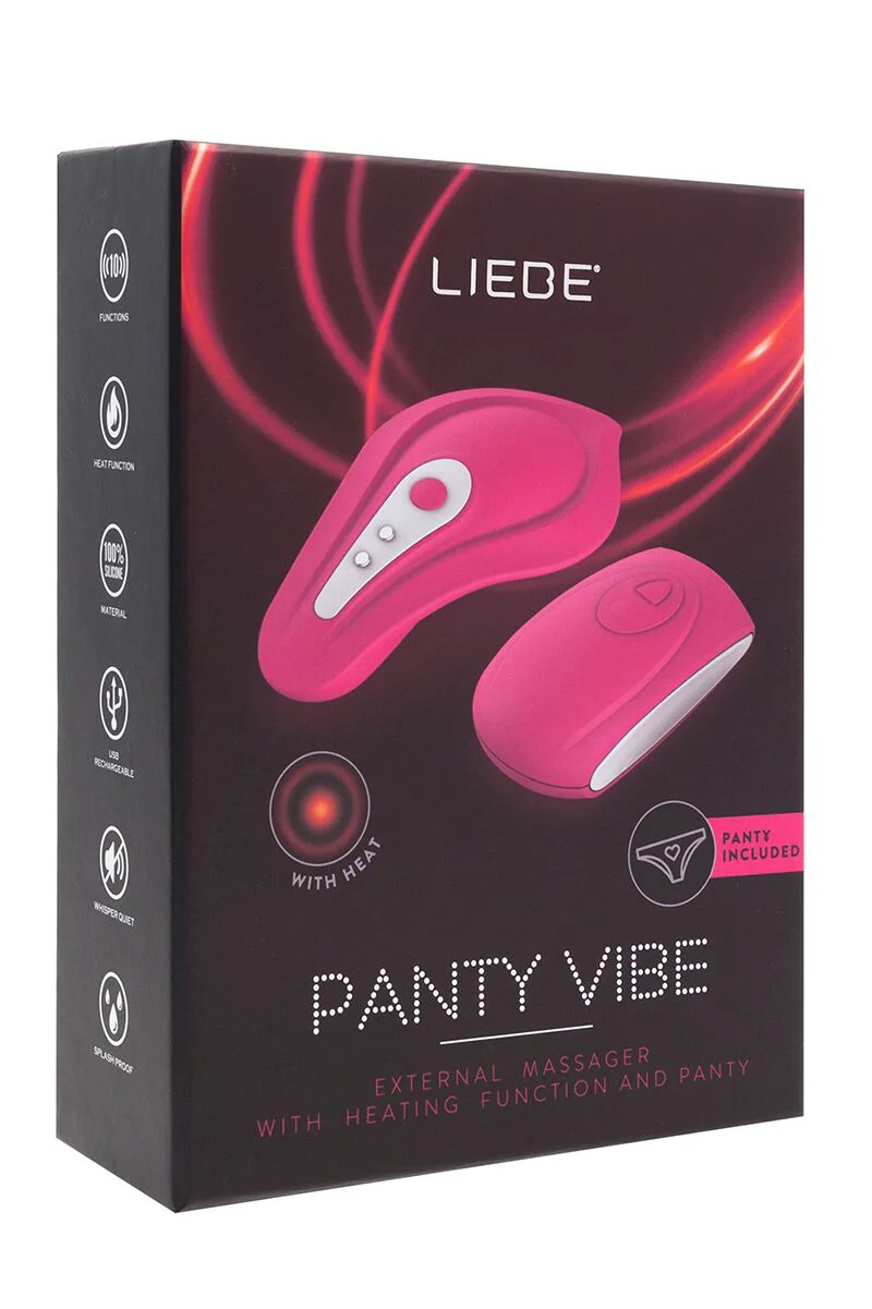 Вібратор для трусиків Liebe Panty Vibe з підігрівом та пультом