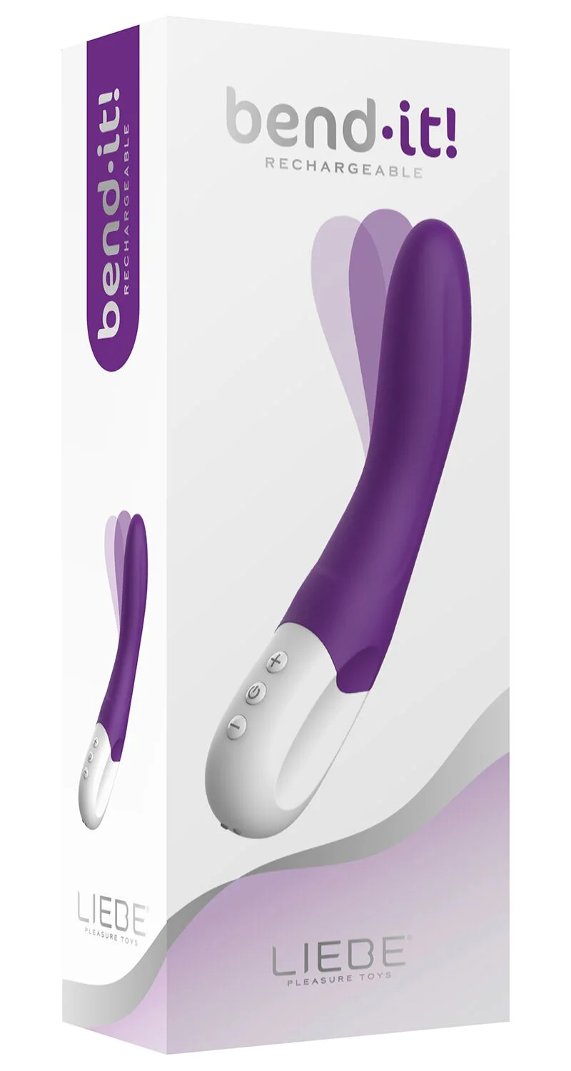 Liebe Bend It Rechargeable G-Spot Vibrator, 10 Modes, Purple