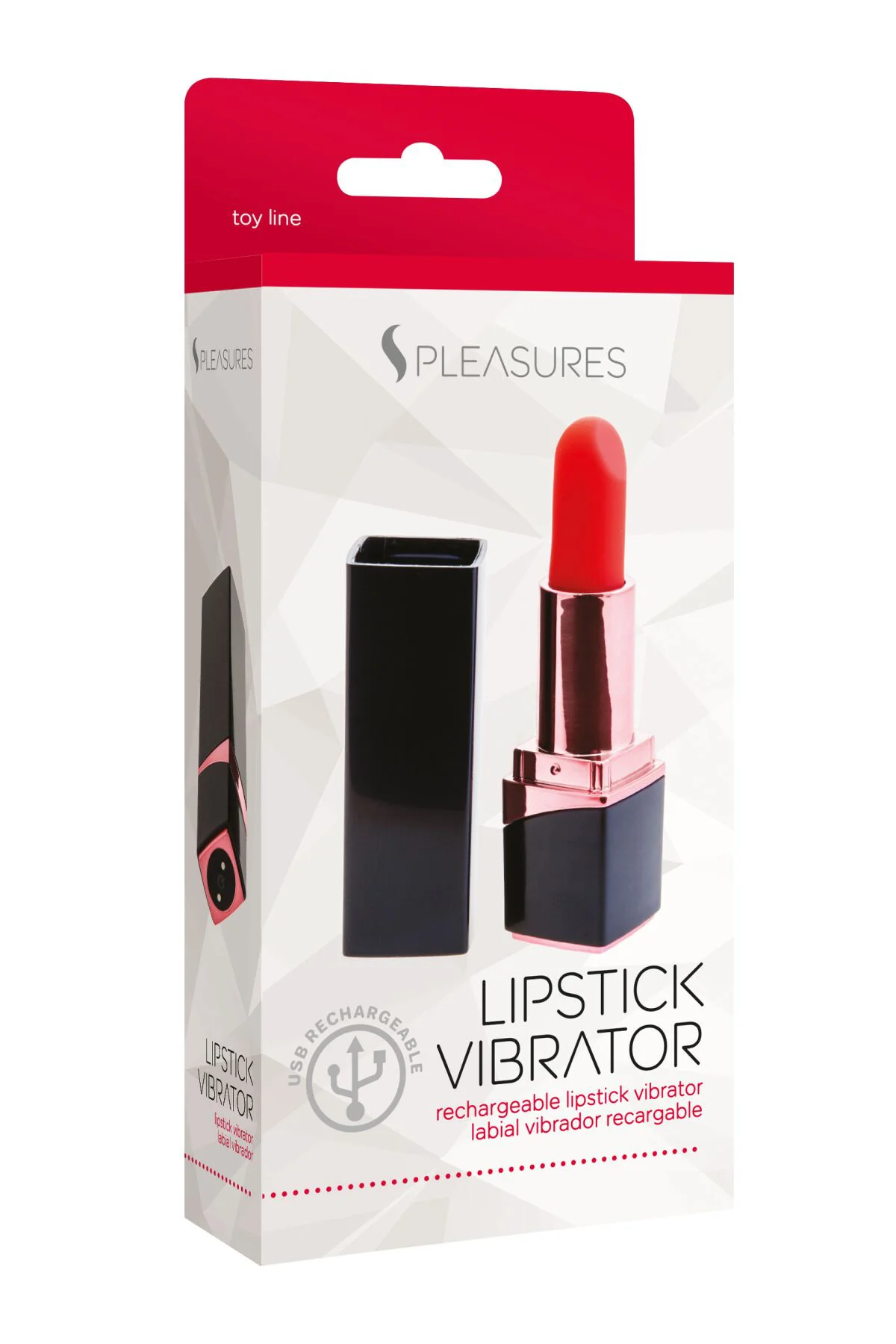 Вібратор-помада S Pleasures Lipstick Vibrator, дуже реалістичний, 10 режимів - Зображення 4