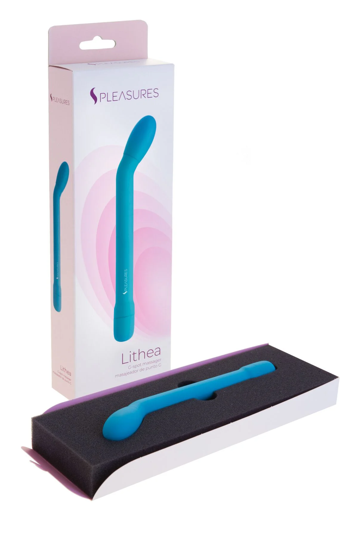 Тонкий вібратор для точки G S Pleasures Lithea, 7 режимів, бірюзовий