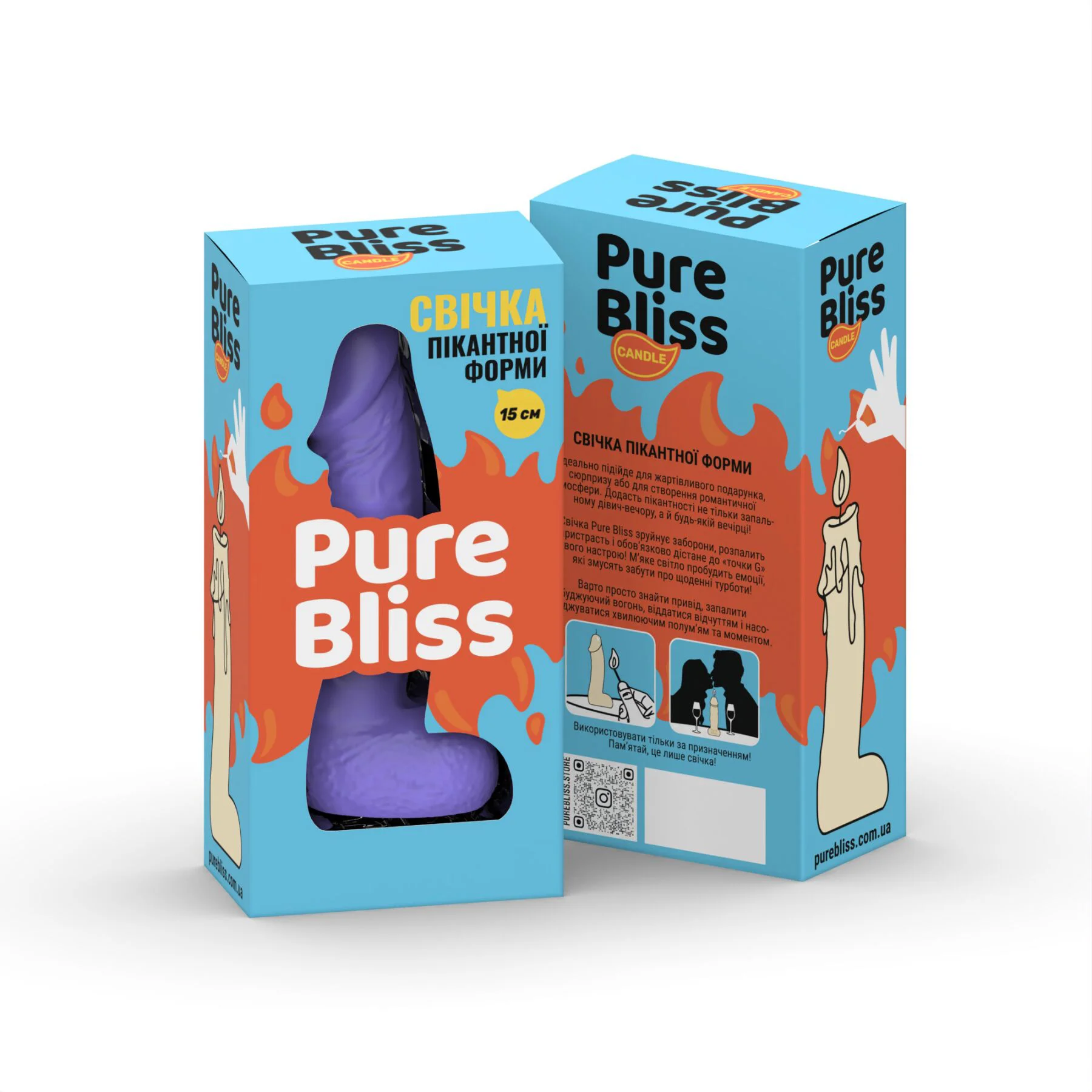 Свічка Pure Bliss MINI Violet 15 см для особливих моментів - Зображення 7