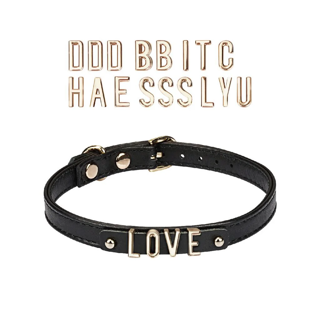 Чокер Liebe Seele DIY з 21 знімною літерою, елегантний стиль