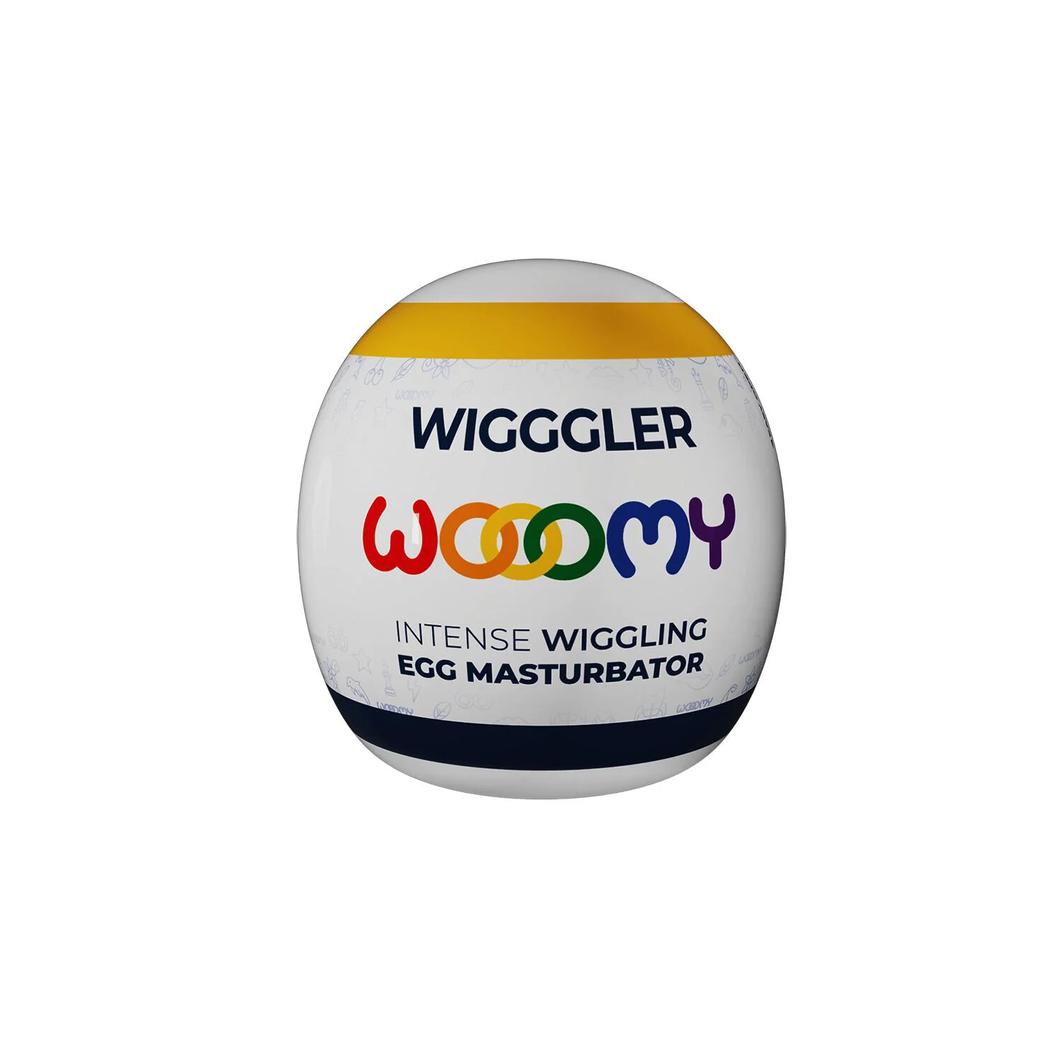 Мастурбатор-яйце Wooomy Wigggler з пробником лубриканту