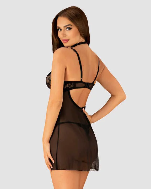 Інтимна сукня JSY JS228165 Black L/XL для елегантних вечорів