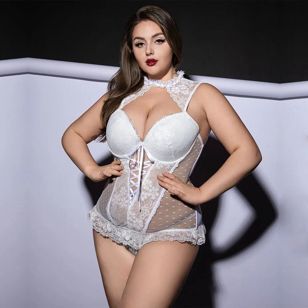 Білий корсет JSY P61132 Plus Size: елегантність та комфорт