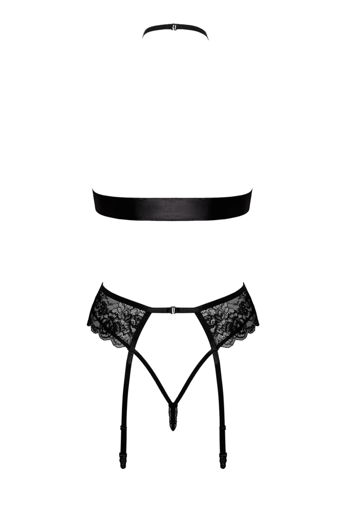 Інтимний комплект Kissable Bondage Set, чорний, розмір L/XL