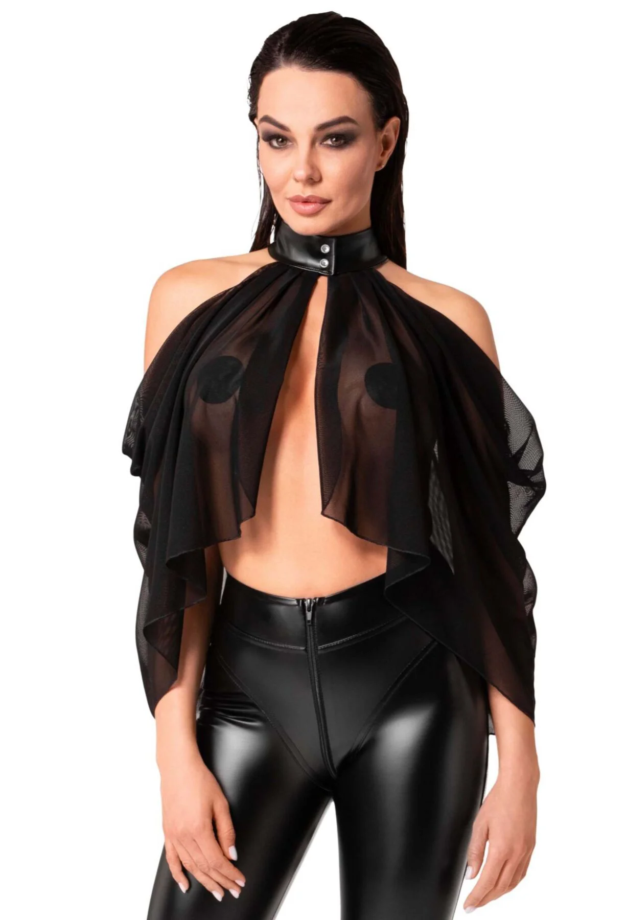 Болеро Noir Handmade F349 Tulle - Елегантний стиль 5XL
