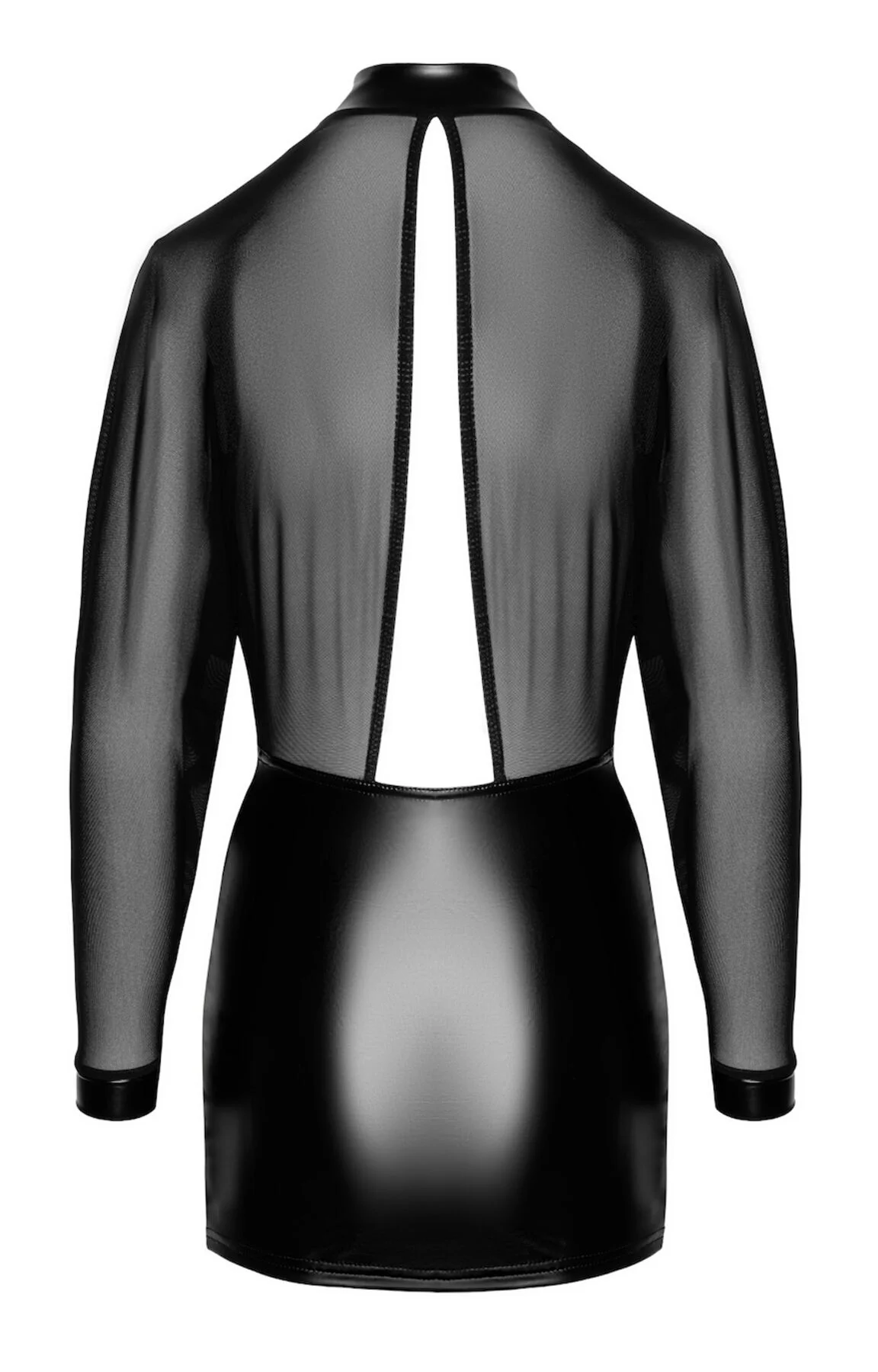 Сукня Noir Handmade F348 Powerwetlook та тюль - розмір 3XL
