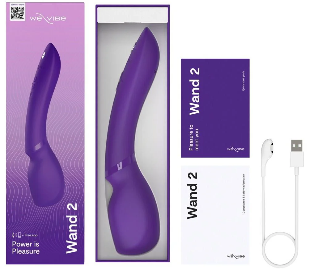Смарт-вібромасажер We-Vibe Wand 2 Purple з функцією Smart Silence