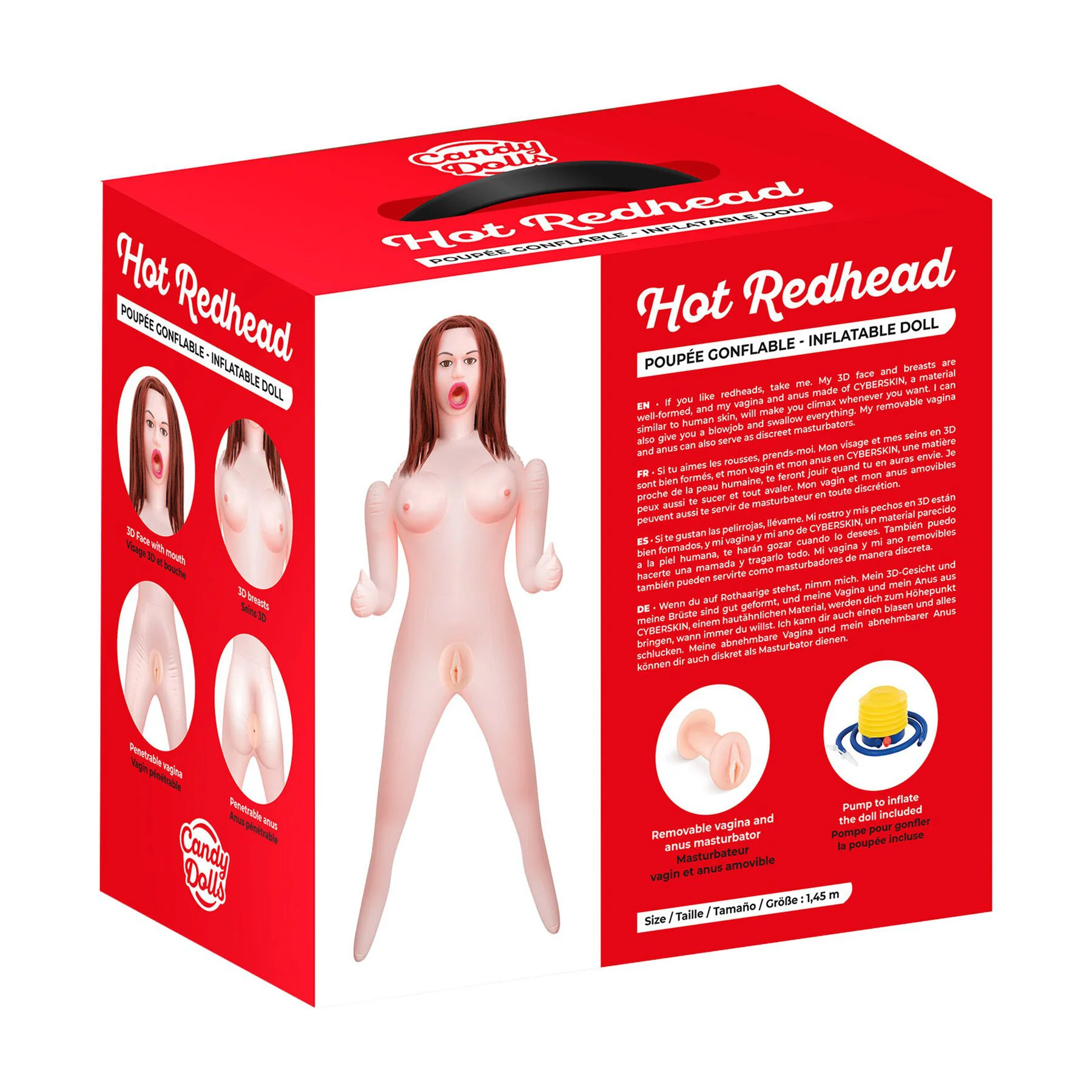 Інтимна надувна лялька Candy Dolls Hot Redhead