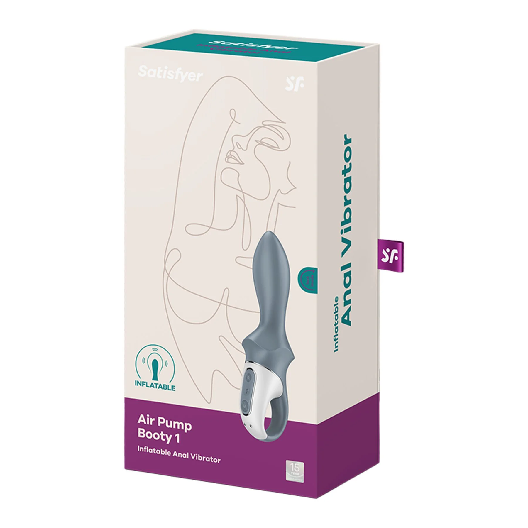 Satisfyer Air Pump Booty 1: Надувний Вібратор з Гнучким Стовбуром