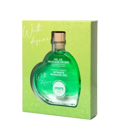 Масажний гель EXSENS Apple Pear 50 мл, розігрівальний, їстівний