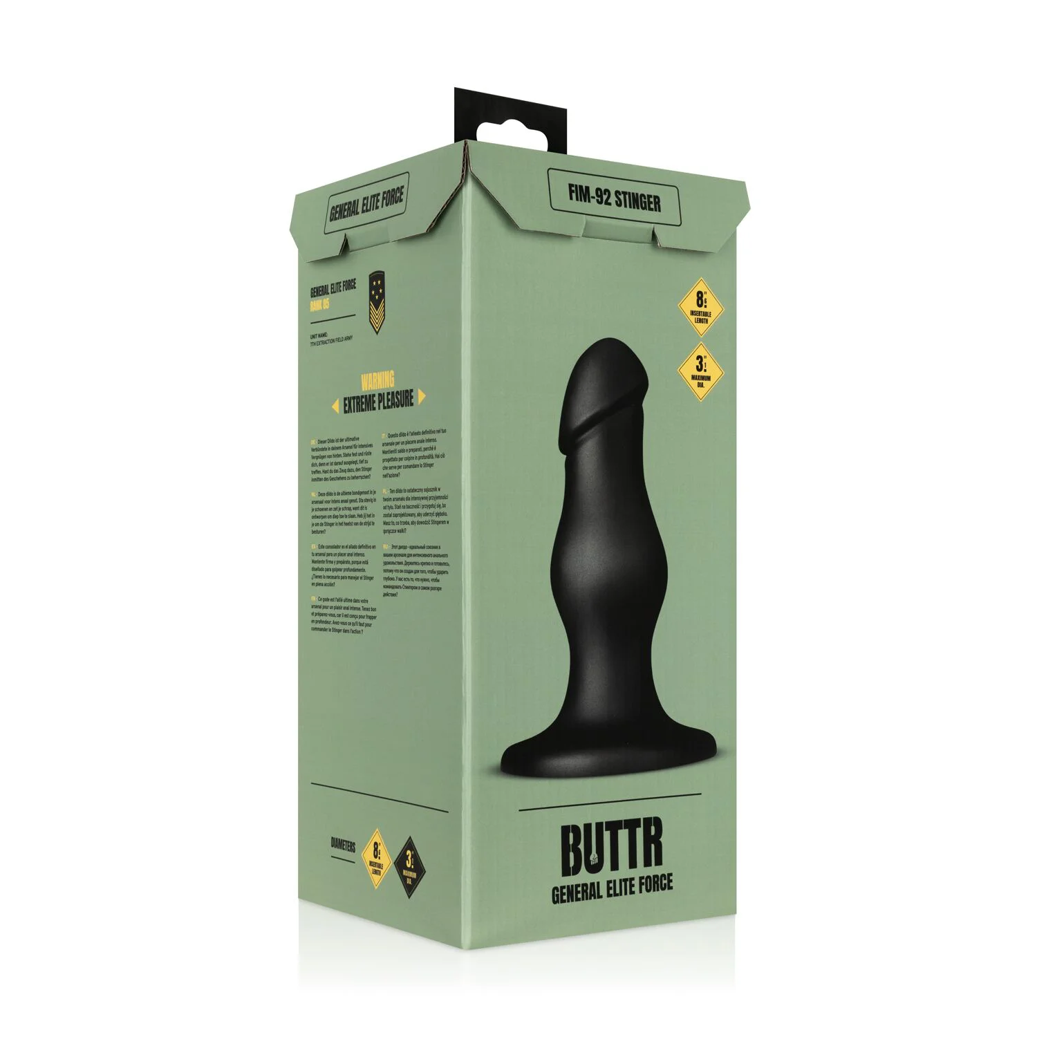 Інтимний аксесуар BUTTR - FIM-92 Stinger Anal Dildo