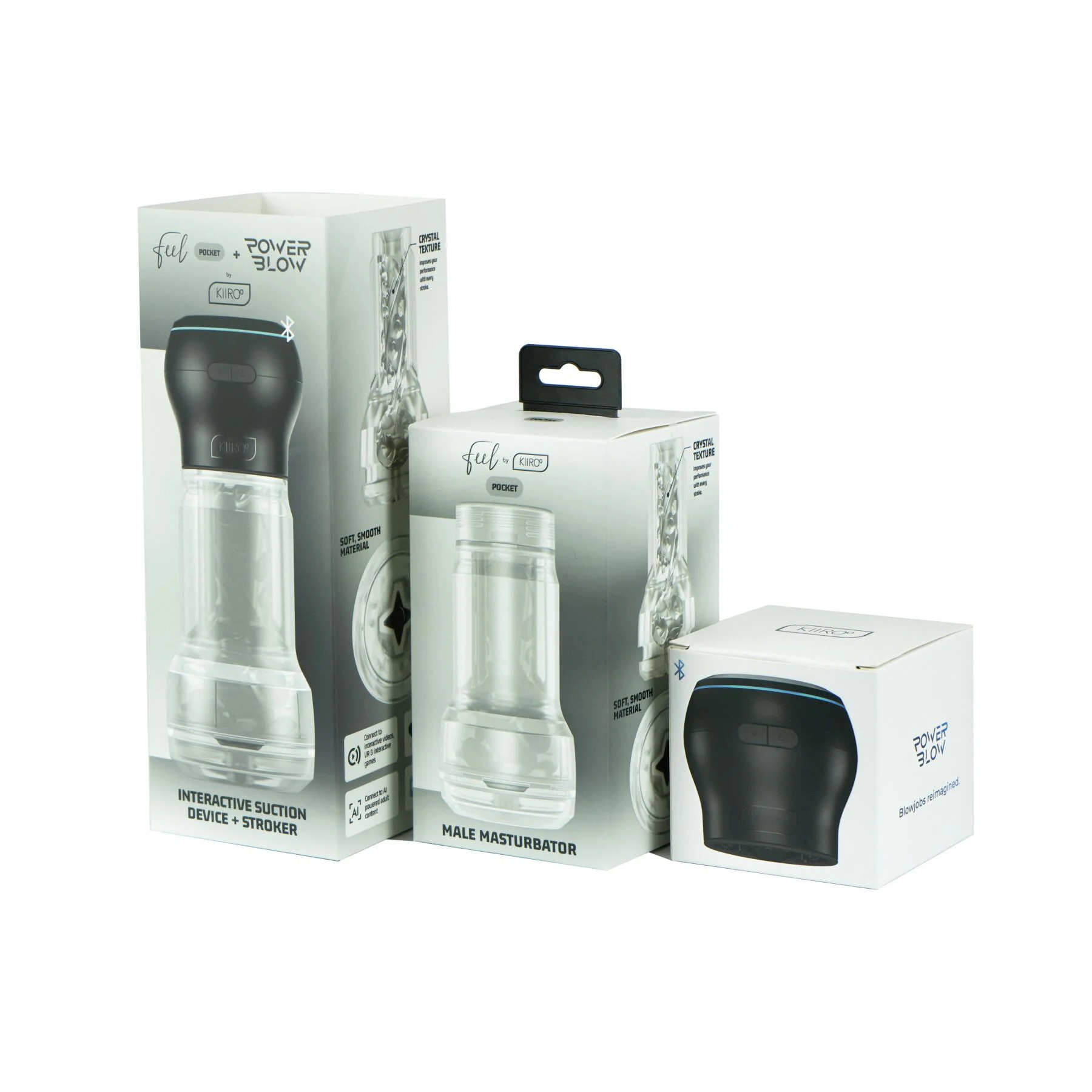 Інтерактивний мастурбатор Kiiroo Feel Pocket Crystal