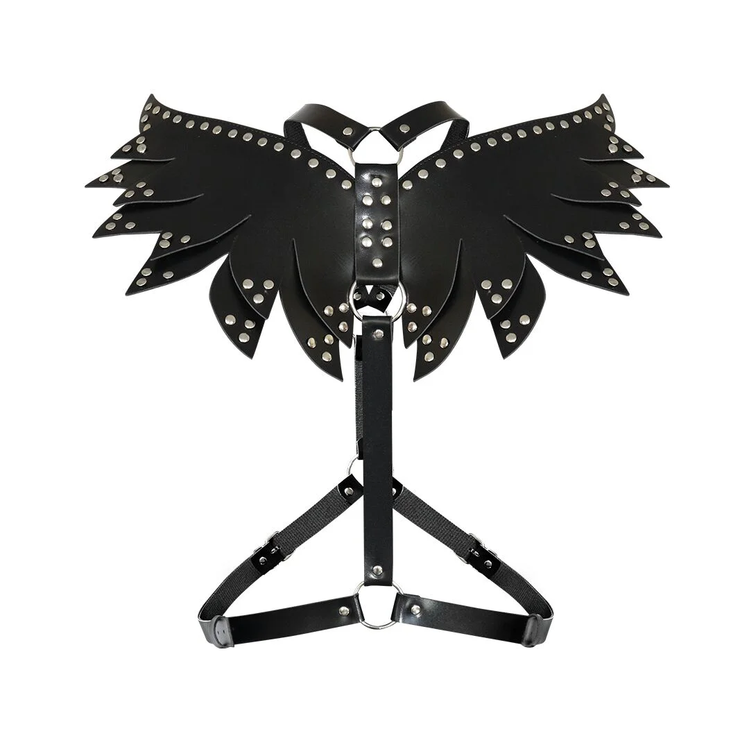 Жіноча портупея Art of Style - Wings чорна XS-M, екошкіра