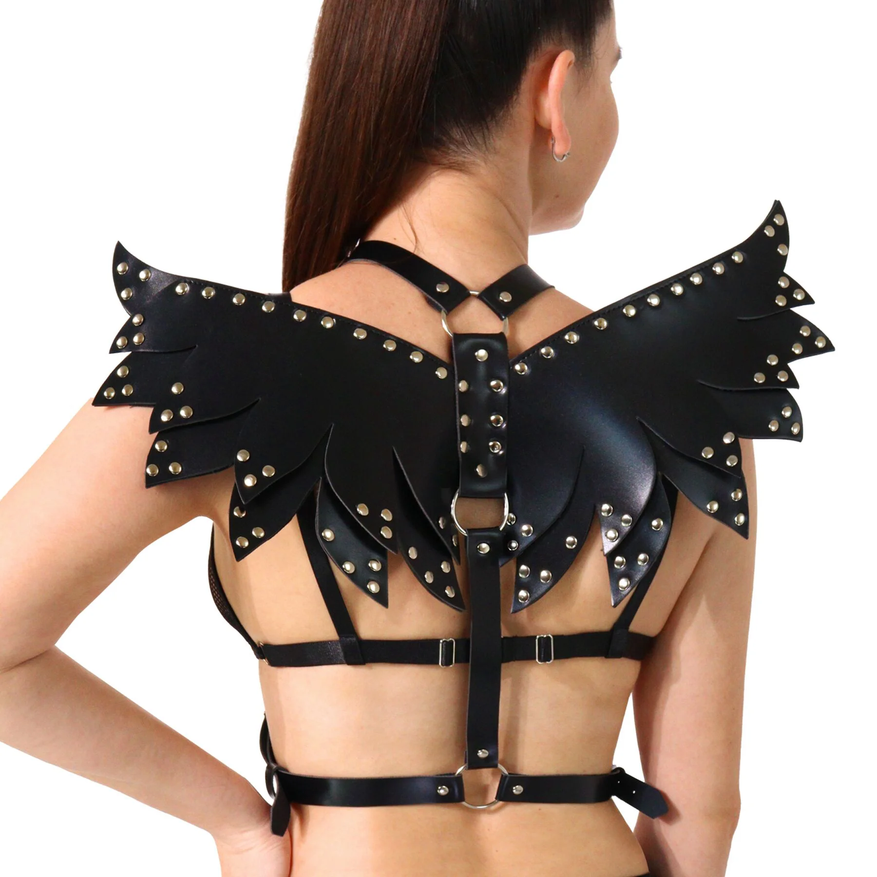 Жіноча портупея Art of Style - Wings чорна XS-M, екошкіра