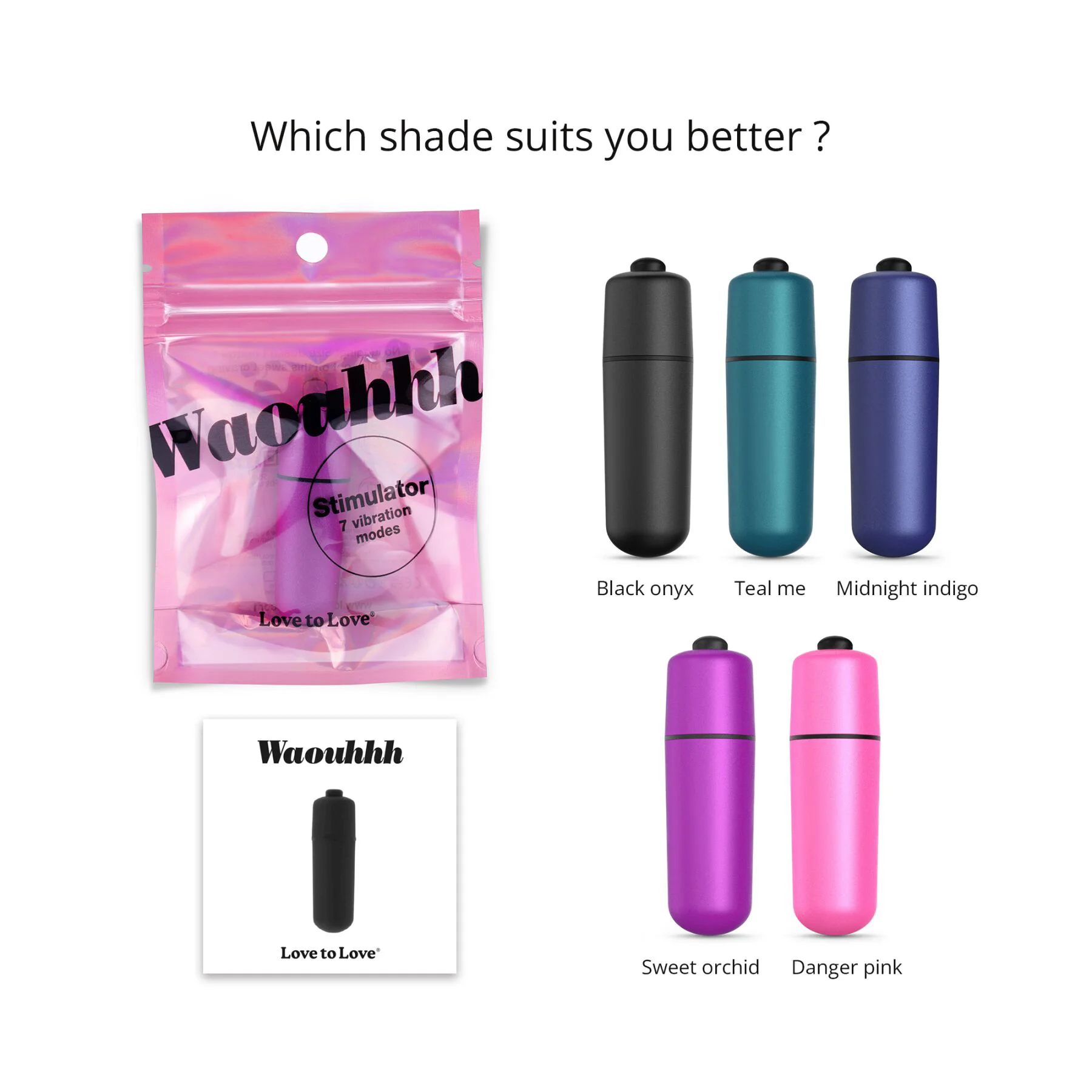 Віброкуля Love To Love WAOUHHH - SWEET ORCHID, 7 режимів, на батарейках - Зображення 3