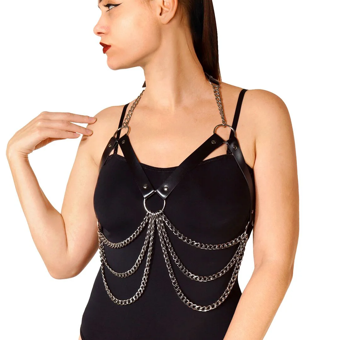 Жіноча портупея Art of Style - Louise чорна XS-2XL, екошкіра