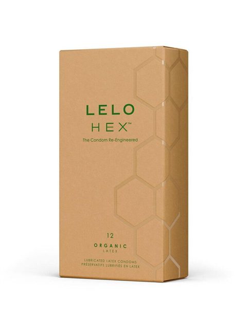 LELO HEX Condoms Organic - Тонкі та Міцні, 12 шт.