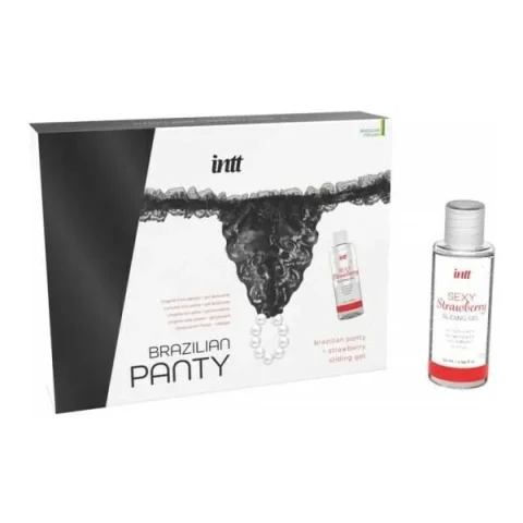 Набір Intt BRAZILIAN PANTY BLACK S-XL (м'ята упаковка!!!)