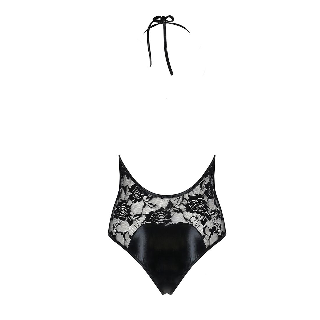 Чорний боді з глибоким декольте Passion DARYL BODY L/XL