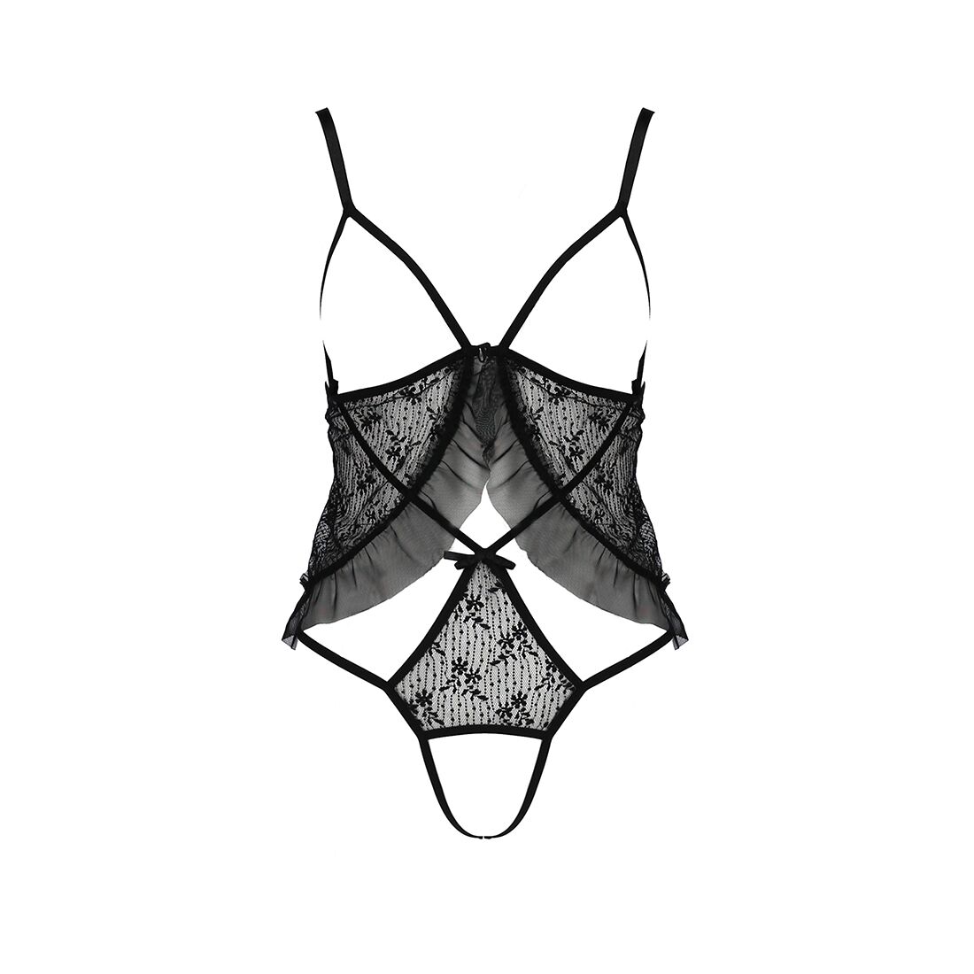 Боді монокіні Passion JUSTINA BODY L/XL чорний - Зображення 4