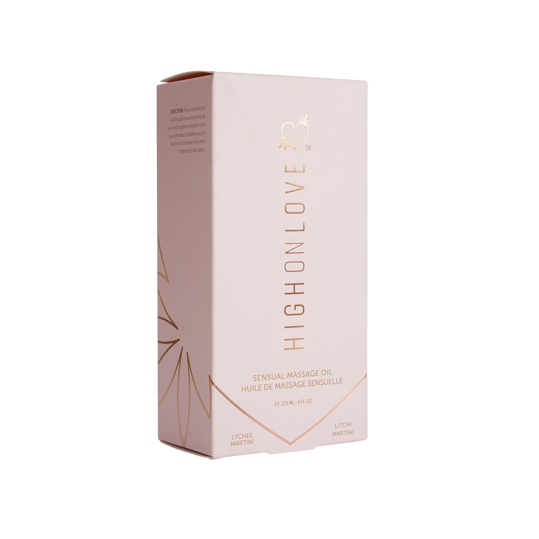 Масажна олія HighOnLove Massage Oil - Lychee Martini (120 мл) з маслом насіння конопель - Зображення 4