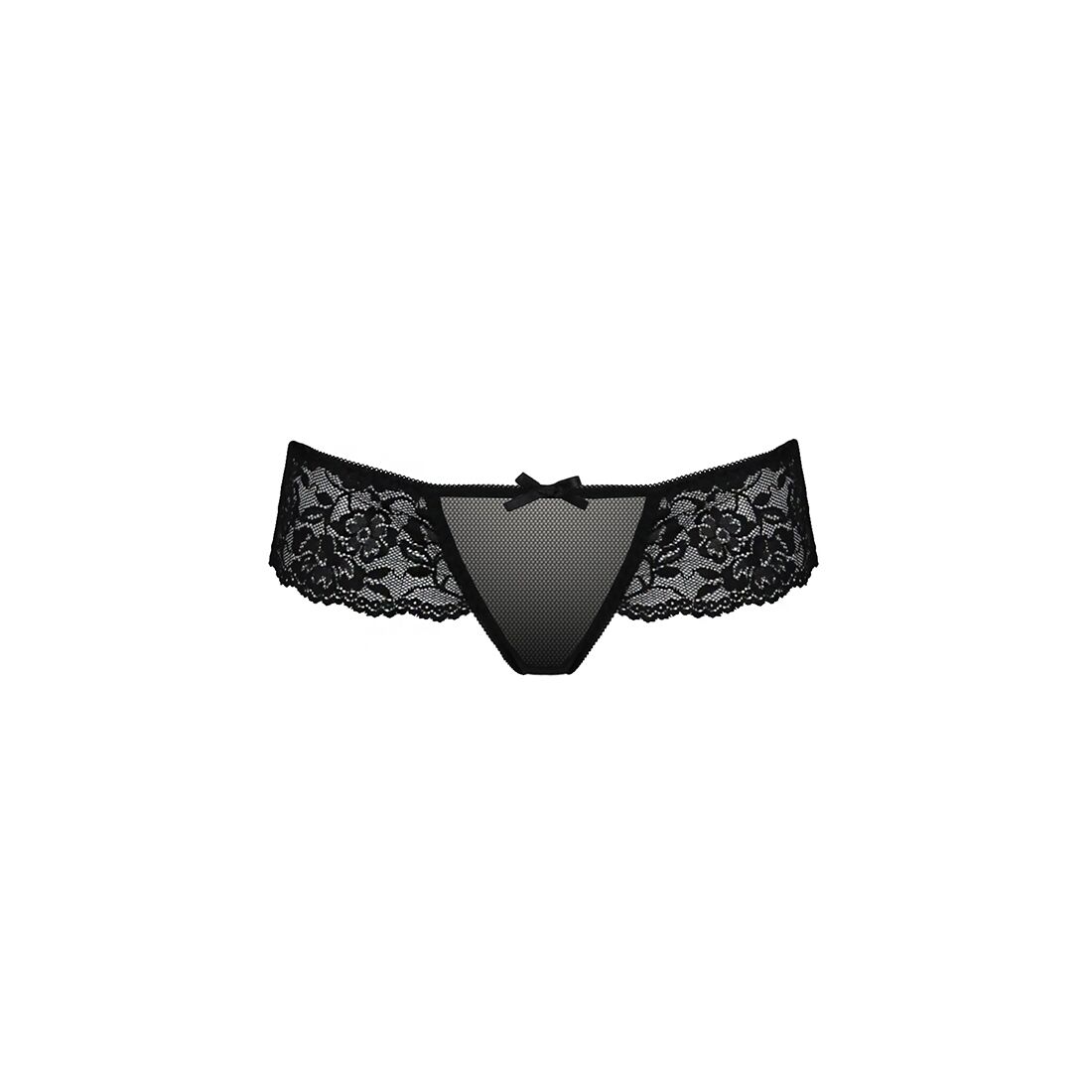 Трусики Passion Exclusive ABLA THONG L/XL, чорні