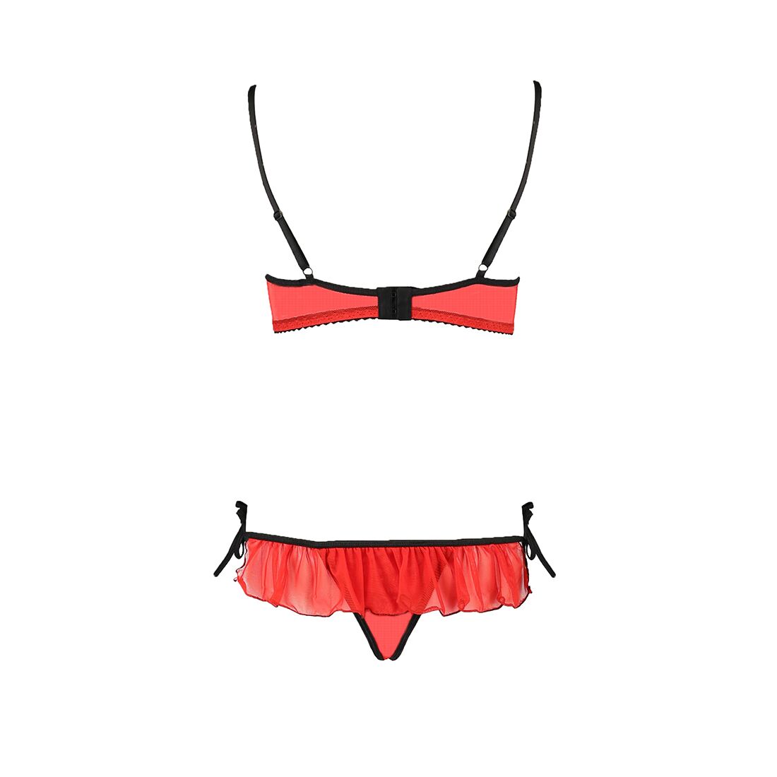 Комплект білизни Passion Exclusive CHERRY SET, червоний, S/M