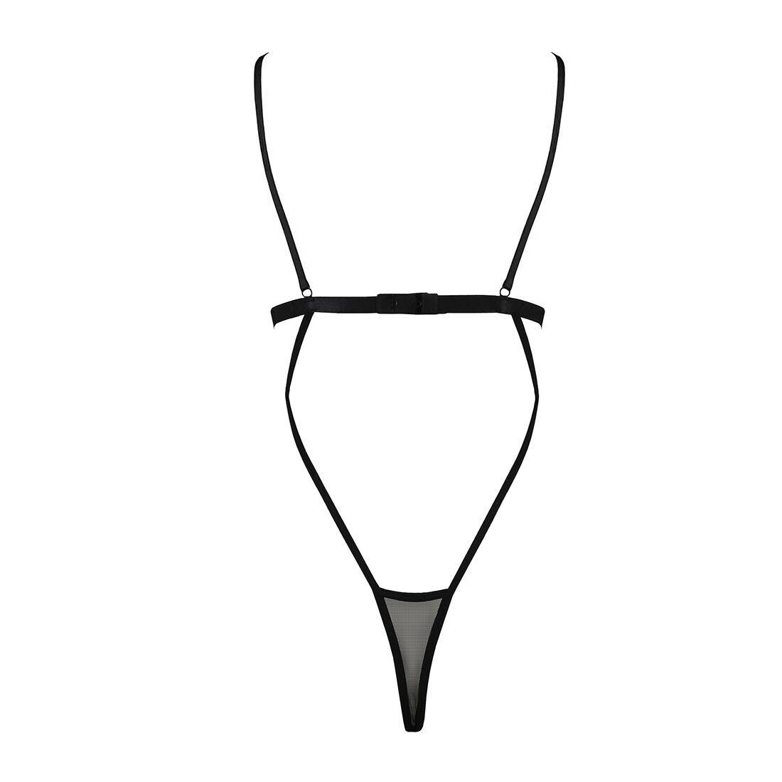 Елегантний боді монокіні Passion DIABOLINA BODY XXL/XXXL, чорний