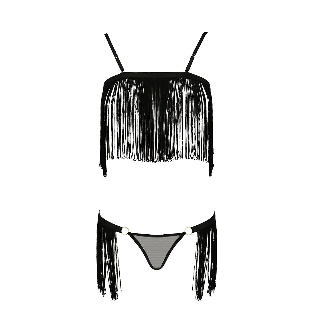 Комплект білизни Passion KASSANDRA OpenBra L/XL чорний