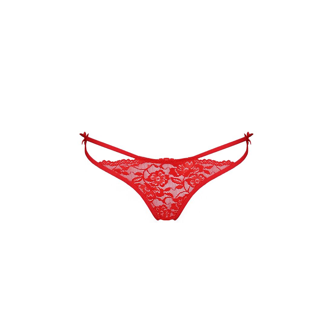 Червоні трусики з зав'язками з боків Passion WARDA THONG L/XL