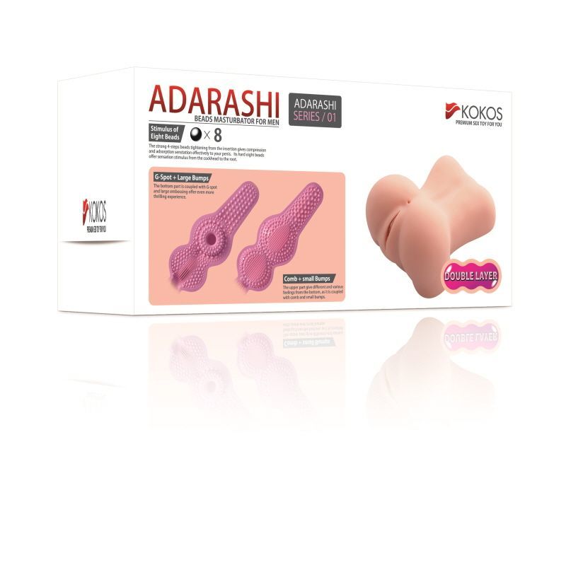 Інтимний аксесуар Kokos Adarashi -1, двошаровий, оригінальний дизайн