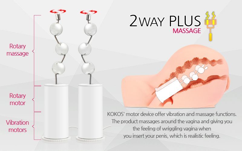 Мастурбатор Kokos Oknyeo 2WayPlus з масажем і вібрацією - Зображення 4