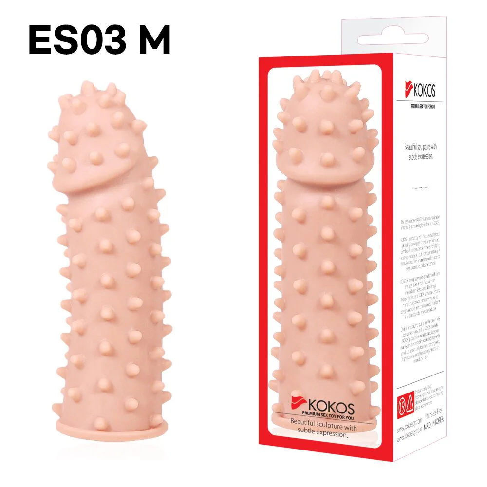 Насадка на член Kokos Extreme Sleeve ES.03 розмір M, потовщувальна, стимулюючий рельєф - Зображення 3